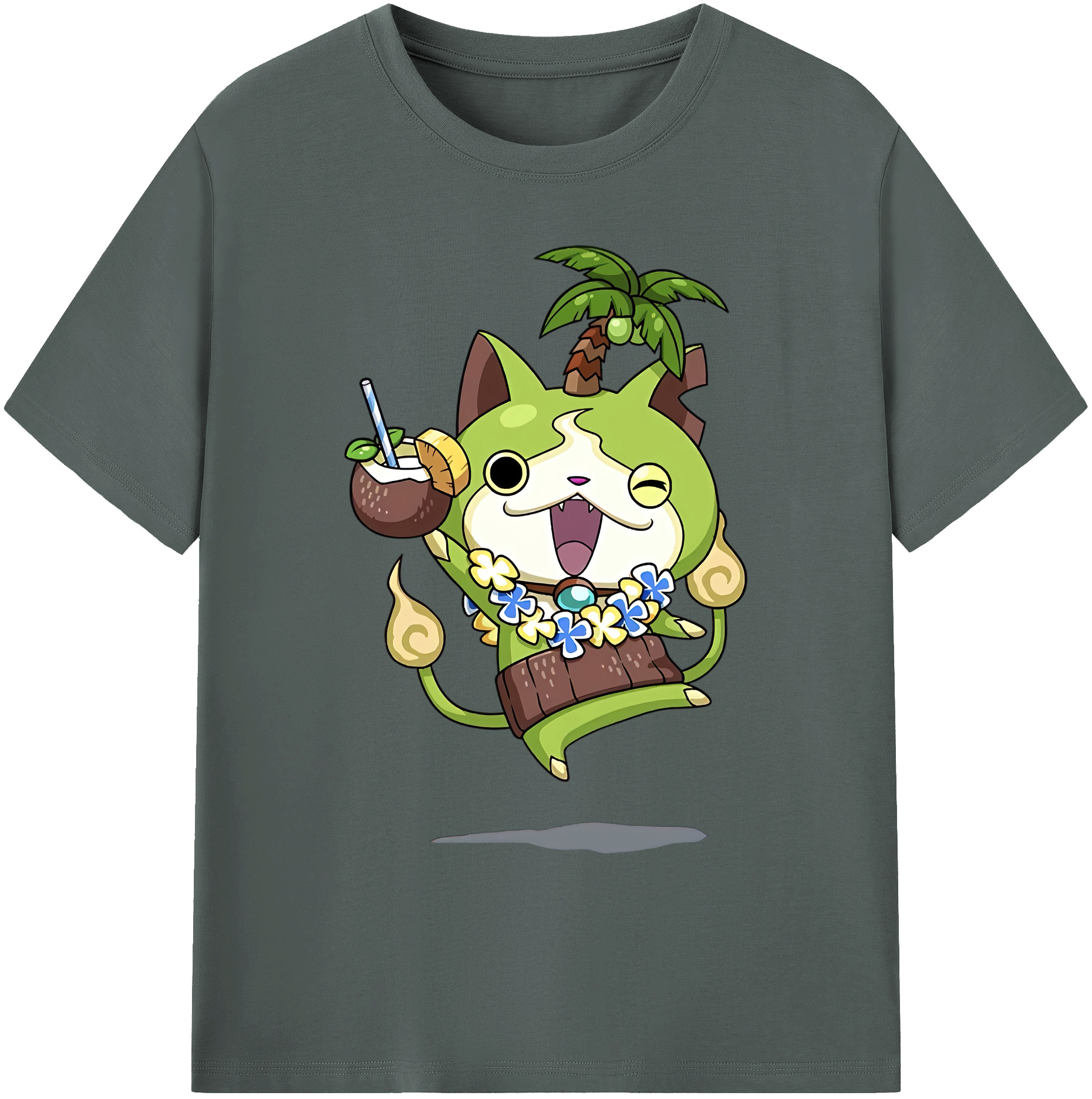 （画像用） 妖怪ウォッチ Yo-kai Watch 綿100％ メンズ半袖Tシャツ｜肌触りやわらか＆通気性